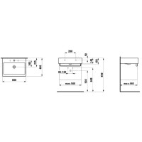 Раковина накладная 60 см Laufen Living 8.1743.3.000.104.1