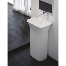 Напольная раковина из литьевого мрамора CEZARES TITAN-SQUARE-50-38-90-LVB-FS