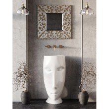 Раковина отдельностоящая слив в пол 45х51 Kerasan Artwork Moloco 4741K01