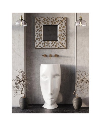 Раковина отдельностоящая слив в пол 45х51 Kerasan Artwork Moloco 4741K01