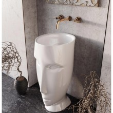 Раковина отдельностоящая слив в пол 45х51 Kerasan Artwork Moloco 4741K01