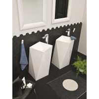 Раковина напольная 52x52 см Artceram Sharp OSL008 01 00 bi