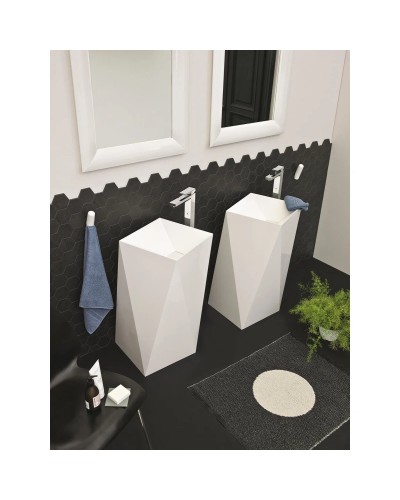 Раковина напольная 52x52 см Artceram Sharp OSL008 01 00 bi