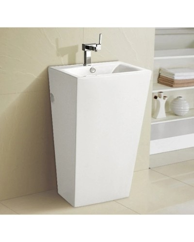 Раковина напольная 51x45 см WeltWasser Gelbach 007GL-WT