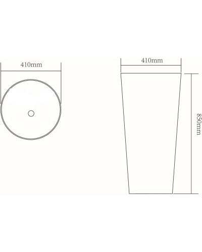 Раковина 41х41 см SantiLine SL-4012MB
