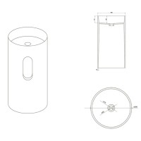 Раковина напольная 50х50 см NT Bagno Verona NT405 825