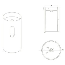 Раковина напольная 50х50 см NT Bagno Verona NT405 900