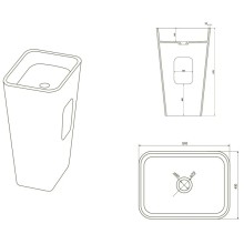 Раковина напольная 51х41 см NT Bagno Gelato NT606