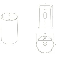 Раковина напольная 48х48 см NT Bagno Lodi  NT607
