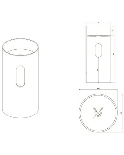 Раковина напольная 40х40 см NT Bagno Pavia NT608