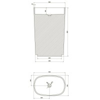 Раковина напольная 55х36 см NT Bagno Bello NT701