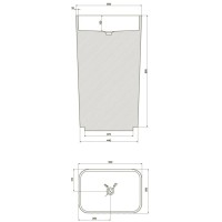 Раковина напольная 50х35 см NT Bagno Eccolo NT702