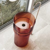 Раковина напольная 45х45 см Abber Kristall AT2701Opal