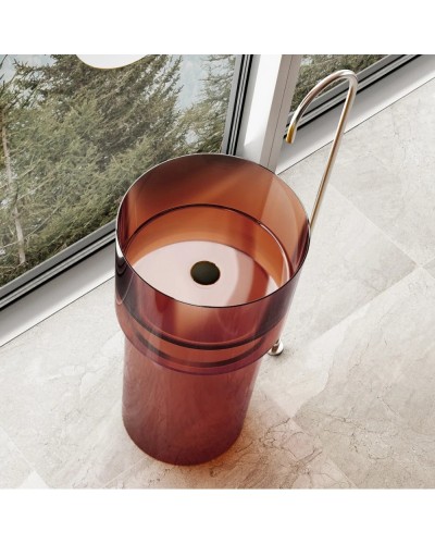 Раковина напольная 45х45 см Abber Kristall AT2701Opal