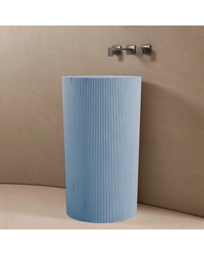 Раковина напольная 50х50 см Abber Stein AS2501Blau