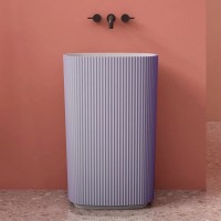 Раковина напольная 55х36 см Abber Stein AS2502Violett
