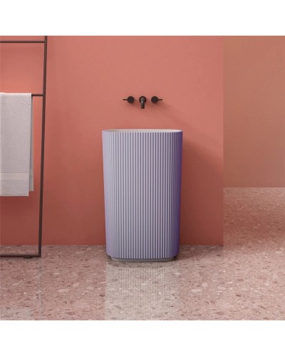 Раковина напольная 55х36 см Abber Stein AS2502Violett