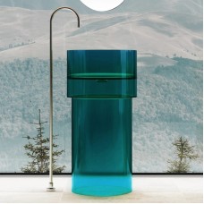 Раковина напольная 45х45 см Abber Kristall AT2701Aquamarin