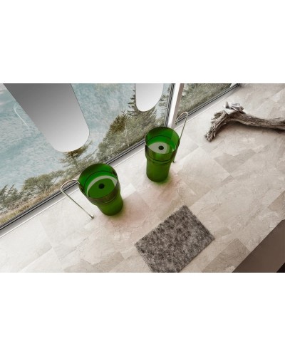 Раковина напольная 45х45 см Abber Kristall AT2701Emerald