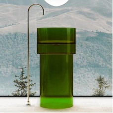 Раковина напольная 45х45 см Abber Kristall AT2701Emerald-H