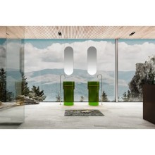 Раковина напольная 45х45 см Abber Kristall AT2701Emerald-H