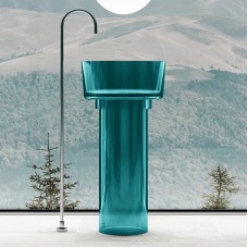 Раковина напольная 45х45 см Abber Kristall AT2702Aquamarin