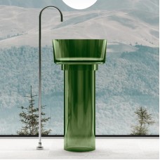 Раковина напольная 45х45 см Abber Kristall AT2702Emerald-H