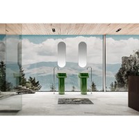 Раковина напольная 45х45 см Abber Kristall AT2702Emerald-H