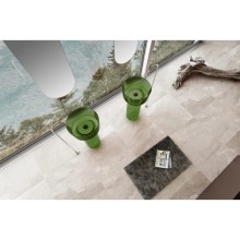 Раковина напольная 45х45 см Abber Kristall AT2702Emerald-H