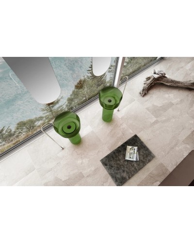 Раковина напольная 45х45 см Abber Kristall AT2702Emerald-H