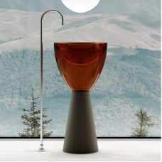 Раковина напольная 45х45 см Abber Kristall AT2703Black-Opal