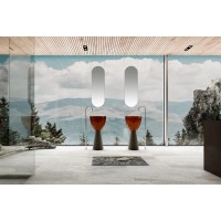 Раковина напольная 45х45 см Abber Kristall AT2703Black-Opal