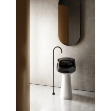 Раковина напольная 50х50 см Abber Kristall AT2706White-Onyx