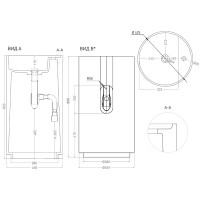 Раковина напольная 45x45 см Salini S-Sense Armonia Top 01 130115G