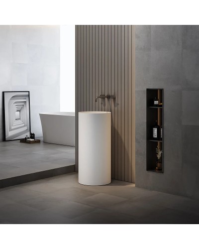 Раковина напольная 40x40 см Vincea VBS-6SP01MW