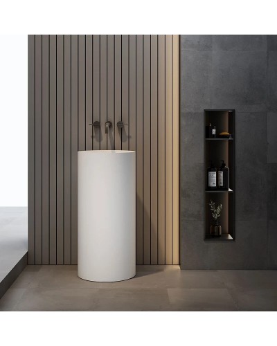 Раковина напольная 40x40 см Vincea VBS-6SP01MW