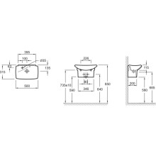 Рукомойник 50 см Jacob Delafon Escale E1025-00
