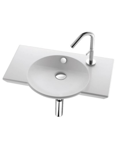 Подвесная раковина с отверстием с правой стороны 60 см Jacob Delafon Spherik E4506-00