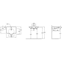 Раковина подвесная 70 см Jacob Delafon Formilia Spherik E4492-00