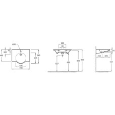 Раковина подвесная 70 см Jacob Delafon Formilia Spherik E4492-00