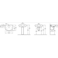 Раковина подвесная 67 см Jacob Delafon Odeon Up E4754C-00