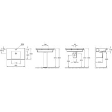 Раковина подвесная 80 см Jacob Delafon Odeon Up E4796-00