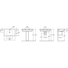 Раковина подвесная 80 см Jacob Delafon Odeon Up E4796-00