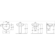 Раковина 65 см Jacob Delafon Ove E1565-00