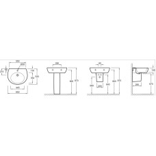 Раковина 65 см Jacob Delafon Ove E1565-00