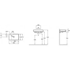 Раковина подвесная 60х37 см Jacob Delafon Rythmik EXR112-00