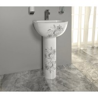 Раковина 48 см Sanita Luxe Art Flora ARTSLWB10