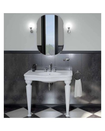 Раковина 100 см белый с одним отверстием под смеситель Vitra Efes 6209B003-0001