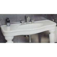 Раковина 100 см белый с одним отверстием под смеситель Vitra Efes 6209B003-0001