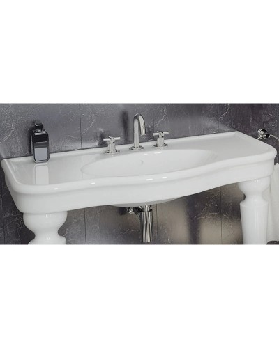 Раковина 100 см белый с одним отверстием под смеситель Vitra Efes 6209B003-0001